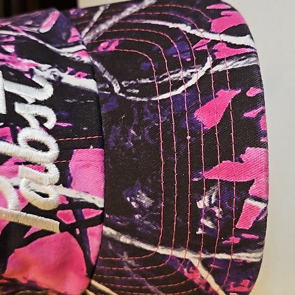 PABST CAP HAT PINK CAMO PURPLE BLACK ADJUSTABLE STRAP CAMOUFLAGE - Picture 3 of 9